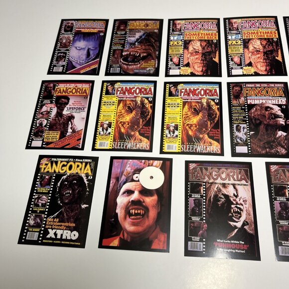 Vtg. Lot Of 20 Fangoria Horror Collector Trading Cards 1992 USA - Picture 6 of 8